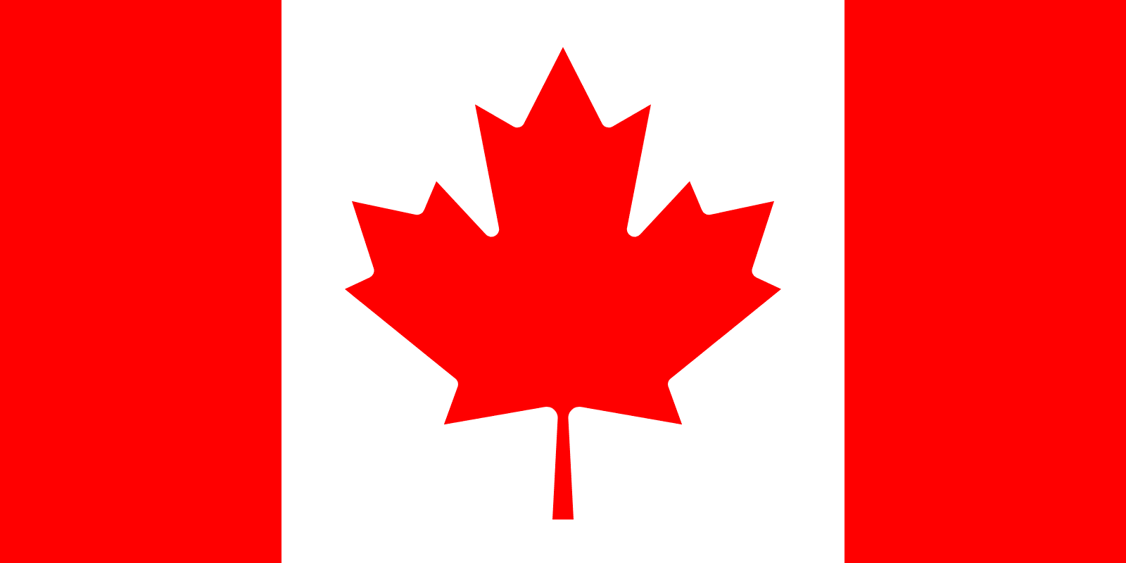 Bandera Canadá (Toronto GMT-5)